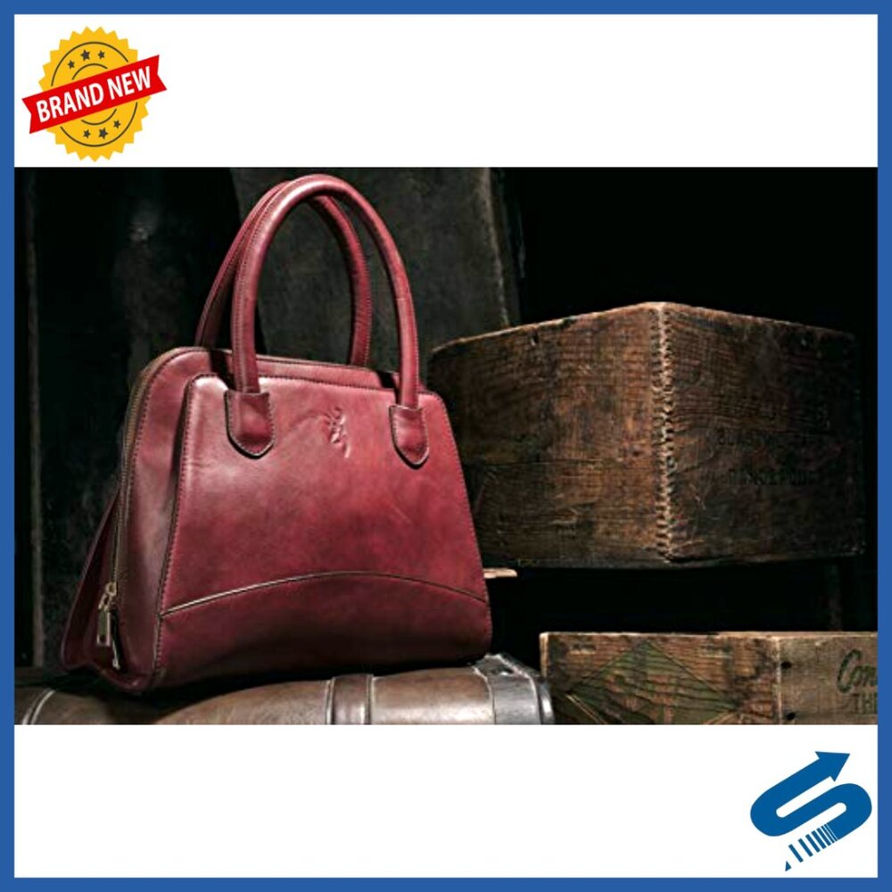 Structured Top-Handle Handbag with Lockable Zippe… - image 2